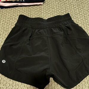 Black Lululemon tracker shorts